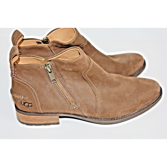 Ugg Australia Shoes - UGG Aureo II Ankle Boots Women's sz 8 Camel Brown Suede Waterproof Ankle Bootie